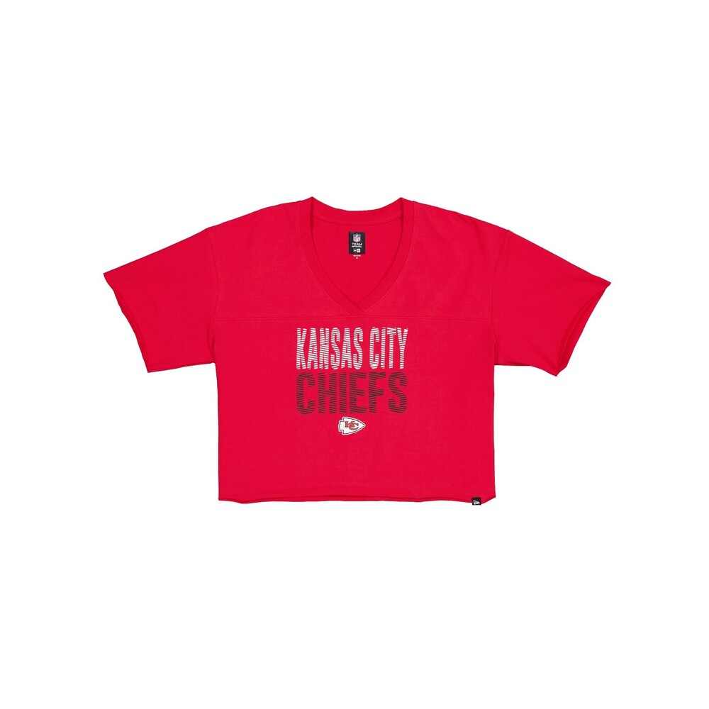 New Era Kansas City Chiefs Active Women's V-Neck T-Shirt - Size XS